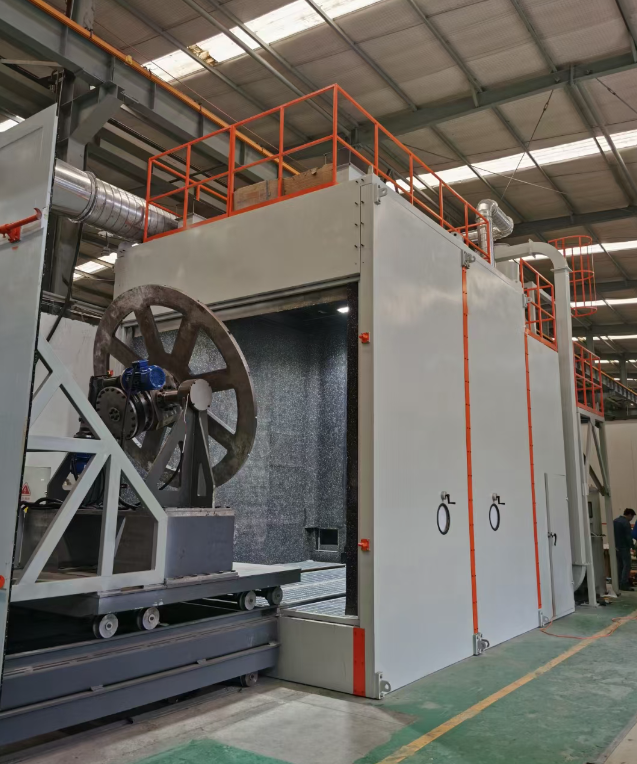 可克达拉喷砂机环保改造 符合行业排放标准