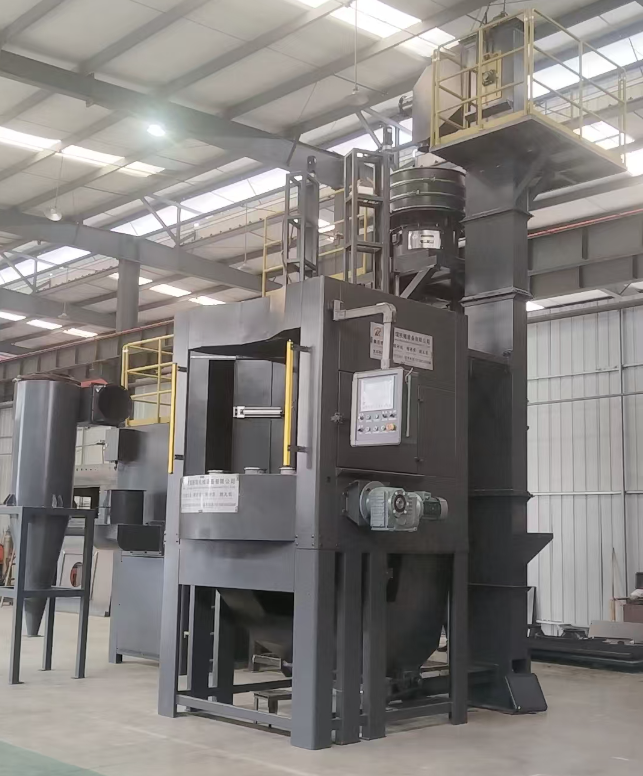 可克达拉转盘式喷砂机 提升圆形工件处理效率